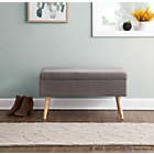 Alternate image 1 for LumiSource&reg; Contemporary Bench in Natural/Grey