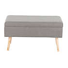 Alternate image 8 for LumiSource&reg; Contemporary Bench in Natural/Grey