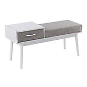 LumiSource&reg; Telephone Bench with Pull-Out Drawer