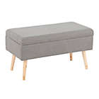 Alternate image 0 for LumiSource&reg; Contemporary Bench in Natural/Grey