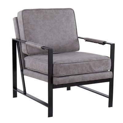 LumiSource&reg; Franklin Arm Chair in Black/Espresso