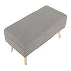Alternate image 9 for LumiSource&reg; Contemporary Bench in Natural/Grey