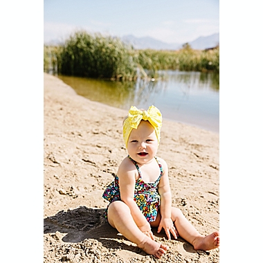 Baby Bling&reg; Meringue Dot SHAB Headband in Yellow. View a larger version of this product image.