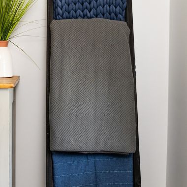Therapedic&reg; 20 lb. Jersey Knit Weighted Blanket in Grey. View a larger version of this product image.