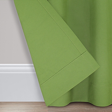 Waverly Hampton 84-Inch Grommet Indoor/Outdoor Window Curtain Panel in Green (Single). View a larger version of this product image.