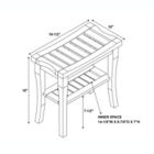 Alternate image 2 for Bracken 15-Inch Bamboo Stool with Shelf