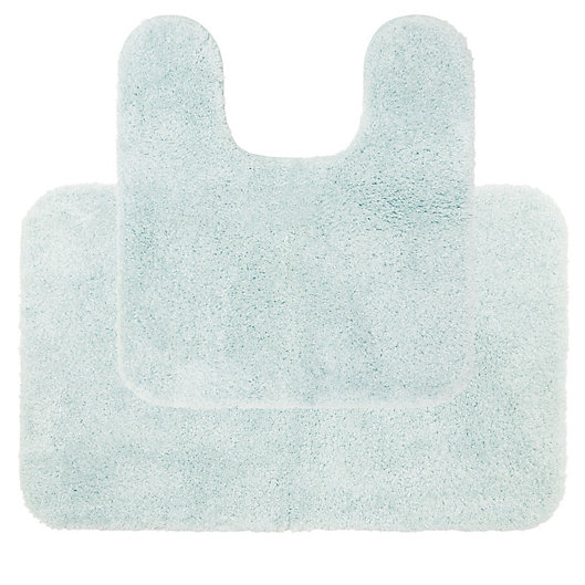 Alternate image 1 for Simply Essential™ 2-Piece Tufted Bath Rug Set in Wan Blue
