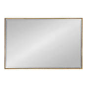 Kate and Laurel Gwendolyn 24-Inch x 36-Inch Rectangular Wall Mirror in Gold