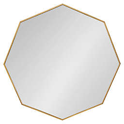Kate and Laurel Rhodes 30.75-Inch x 30.75-Inch Octagon Mirror in Gold