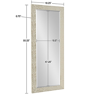Kate and Laurel&trade; Coolidge 18.25-Inch x 50.25-Inch Rectangle Full Length Mirror in Gold. View a larger version of this product image.