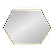 Kate and Laurel Rhodes 31-Inch x 22-Inch Hexagon Mirror in Gold