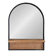 Kate and Laurel Owing 24-Inch x 32-Inch Arch Mirror in Black