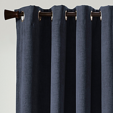 Studio 3B&trade; Chenille Grommet 100% Black Out Window Curtain Panel (Single). View a larger version of this product image.