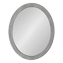 Kate and Laurel® Mansell 24-Inch x 36-Inch Oval Wall Mirror in Grey