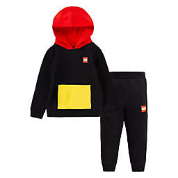 LEGO® 2-Piece Colorblock Hoodie and Pant Set in Black/Yellow