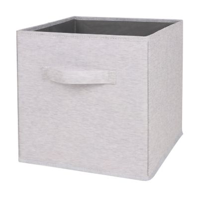 Simply Essential&trade; 11-Inch Collapsible Storage Bin in Heathered Microchip