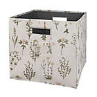 Alternate image 0 for Squared Away&trade; 13-Inch Collapsible Storage Bin w/ Label Holder in Ivory Summer Floral