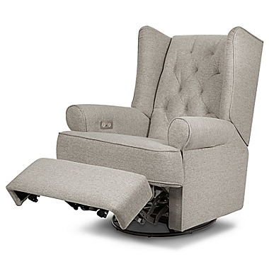 Million Dollar Baby Classic&reg; Harbour Power Recliner in Grey. View a larger version of this product image.