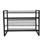 Alternate image 0 for Squared Away&trade; 4-Tier Stackable Metal Shoe Rack in Black