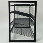 Alternate image 2 for Squared Away&trade; 4-Tier Stackable Metal Shoe Rack in Black