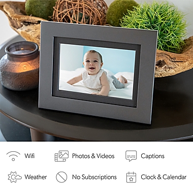 Simply Smart Home PhotoShare 8-Inch Smart Frame in Grey. View a larger version of this product image.