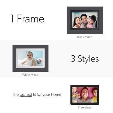Simply Smart Home PhotoShare 8-Inch Smart Frame in Grey. View a larger version of this product image.