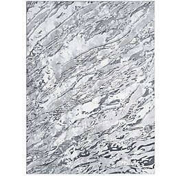 Everloom Laura Marble 5' x 7' Area Rug in Grey/White