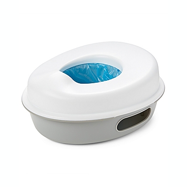 SKIP*HOP&reg; Go Time 3-in-1 Potty in White/Grey. View a larger version of this product image.