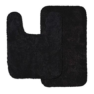 Mohawk Home Acclaim Bath Rug 2-Piece Set in Black. View a larger version of this product image.