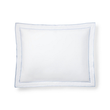 Lauren Ralph Lauren Spencer Border King Pillow Sham in Cornflower Blue. View a larger version of this product image.