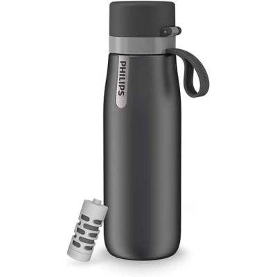 Red & Black Water Bottle With Storage For Cash, Key and ID/Credit Card