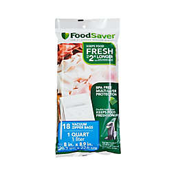 FoodSaver® 18-Count Vacuum Zipper Quart Bags