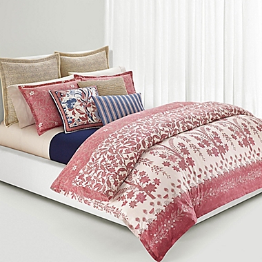 Lauren Ralph Lauren Isla Floral 3-Piece Full/Queen Duvet Cover Set in Dusty Rose. View a larger version of this product image.