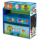 Alternate image 11 for Delta Children CoComelon 6-Bin Toy Storage Organizer in Blue