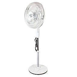Comfort Zone® PowrCurve™ CZST180WS-EU 18-Inch 3-Speed Oscillating Floor Fan in White