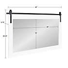 Alternate image 2 for Kate and Laurel&trade; Cates 40-Inch x 26.25-Inch Rectangle Wall Mirror in White