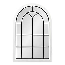 Kate and Laurel® Joffrey 24-Inch x 36-Inch Windowpane Mirror in White
