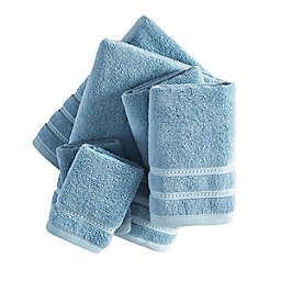 Wakefield Cotton Solid Denim 6 Pc Towel Set