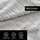 Alternate image 4 for Vera Wang&reg; Geo Stitch Quick Dry 3-Piece Towel Set in Dry/Aqua