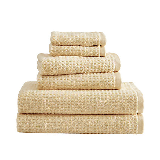 Tommy Bahama Towels 2 Pc Set:1 Bath 1 Hand Northern Pacific Waffle Weave Cotton 