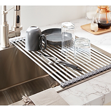 Squared Away&trade; Aluminum Over-the-Sink Drying Rack. View a larger version of this product image.
