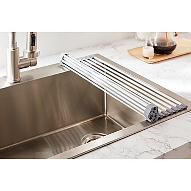Squared Away&trade; Aluminum Over-the-Sink Drying Rack. View a larger version of this product image.