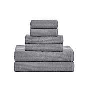 Brookwater Quick Dry Grey 6 Pc Towel Set