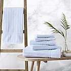 Alternate image 1 for Sienna Blue/Snow 6 Piece Towel Set