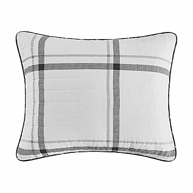 Nautica&reg; Fleetville Quilt Set in Grey. View a larger version of this product image.