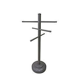 Simply Essential™ NeverRust® Aluminum Towel Stand in Grey