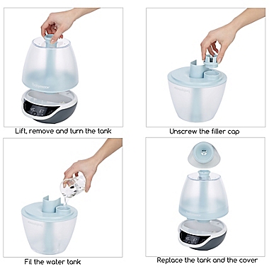 babymoov&reg; Hygro+ Programmable Cool Mist Humidifier in Blue. View a larger version of this product image.