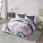 Alternate image 1 for CosmoLiving Andie 3-Piece Cotton Printed Full/Queen Comforter Set in Blush/Navy