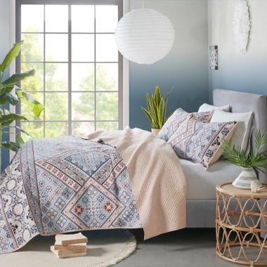Madison Park&reg; Anisa Printed Microfiber Coverlet Set. View a larger version of this product image.