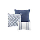 Alternate image 4 for Madison Park Signature Noble 8-Piece Cotton Oversized Queen Comforter Set in Blue